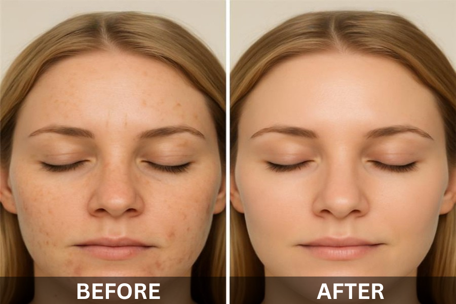 Laser Peels Fractional versus Full Field Before and After